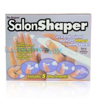 Salon Shaper 5 in 1 Electric Manicure Pedicure Nail Trimming Drill Kit 