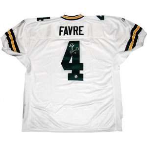  Brett Favre Green Bay Packers Autographed White Authentic 