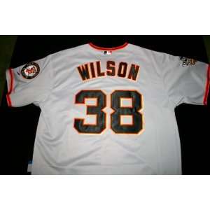Brian Wilson World Series Jersey #38 San Francisco Giants ROAD Grey 