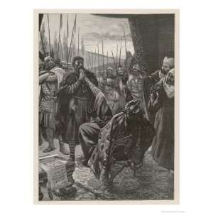 Charles III The Simple Makes Peace with the Normans Giclee Poster 