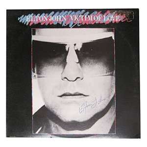 Elton John Autographed/Signed Victim of Love Wax Record