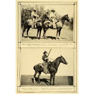   Riding Rifle Police Charles E. Moore Equine   Original Halftone Print