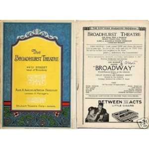  George Abbott Broadway Early Signed Autograph Playbill 