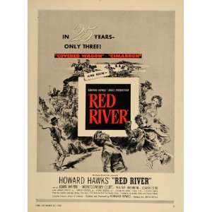  1948 Ad Movie Red River Howard Hawks John Wayne West 