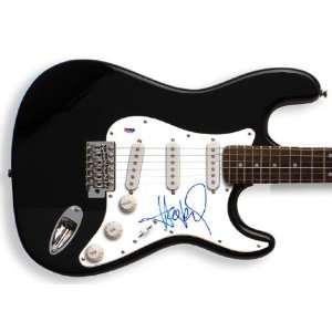 Huey Lewis Autographed Signed Guitar & Proof PSA/DNA Certified