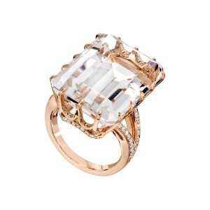 Ivanka Trump Rock Crystal Cocktail Ring with Diamond