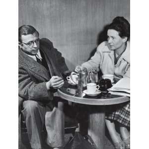  Philosopher Writer Jean Paul Sartre and Simone de Beauvoir 