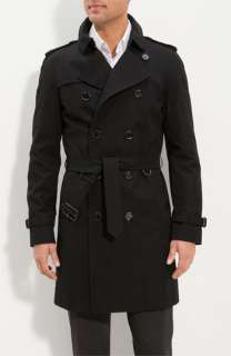 Burberry London Trim Fit Double Breasted Trench Coat  