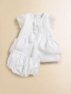 Dior   Infants Merveilleuses Ruffle Front Dress & Bloomers Set