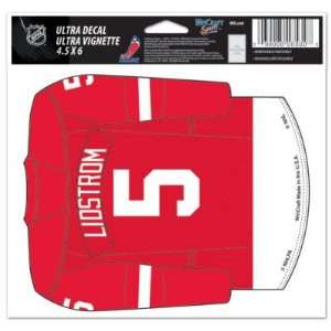 Nicklas Lidstrom   Detroit Red Wings Jersey 5x6 Cling Decal