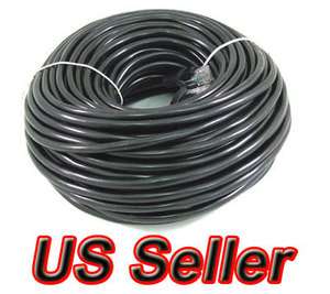 NEW 100FT COMPUTER ETHERNET NETWORK Black CABLE CAT5 e  