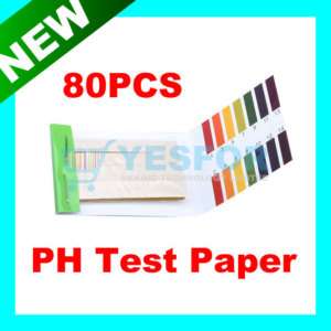 new pH test paper full range 1 14 pack of 80 strips  