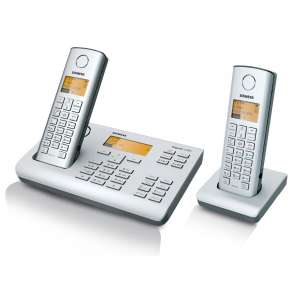 Gigaset expandable 2 line cordless phone system with ad  