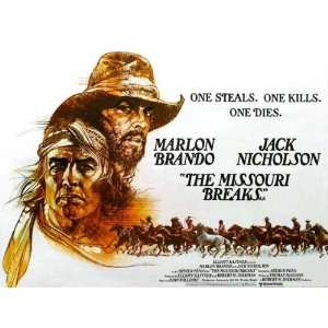   Missouri Breaks Poster 30x40 Jack Nicholson Marlon Brando Randy Quaid
