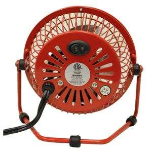 Holmes HNF0410A RM 4 Personal Mini Fan Adjustable Tilt Head Metal Red 