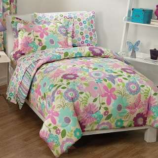 Dream Factory Miss Daisy 5 pc. Floral Bed Set   Twin