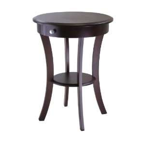  Sasha Round Accent Table In Cappucino By Winsome: Home 