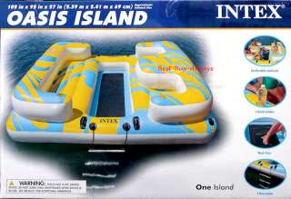 Intex Oasis Paradise Island Float Lounge Station Inflatable Relaxation 