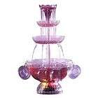 Lighted 3 Tier Party Beverage Fountain with 8 Cups, Party Supplies 