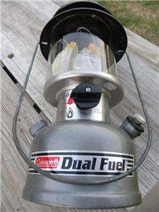 Coleman Dual Fuel two Mantle Lantern Model 285 700T used dated 3/96 