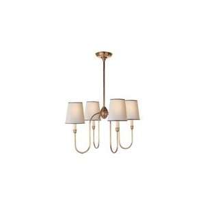 Thomas OBrien Vendome Small Chandelier in Hand Rubbed Antique Brass 