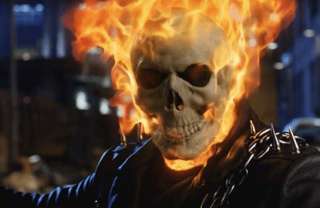 GHOST RIDER*graphic collector Necklace KNiFE*NiCK CAGE  