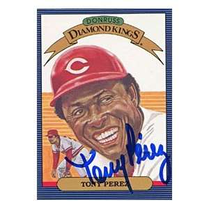 Tony Perez Autographed/Signed 1985 Donruss Card
