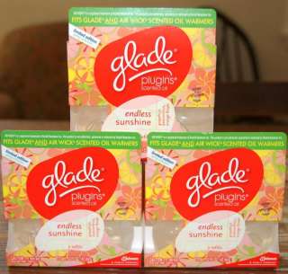 Glade PlugIns Scented Oil Refills, Endless Sunshine, Limited Edition 