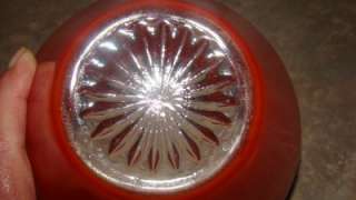 Vintage Retro Orange Ceiling Light Glass Shade Globe  