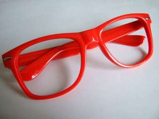 New Glasses Frame Style Wayfarer Vintage Retro Nerd Fashion Unisex 10 