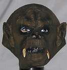 Brown Adult Gorilla Monkey Costume Mask w Fang Teeth
