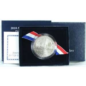 2010 Uncirculated American Veterans Disabled for Life Commemorative 