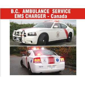  BC AMBULANCE SERVICE, CANADA EMS DODGE CHARGER DECALS