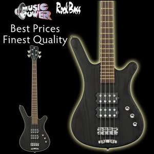   Rockbass Corvette $$ 4 String Bass Guitar Passive Nirvana Black Oil