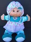   CABBAGE PATCH Soft DOLL & Chime RATTLE MATTEL 1995 Aqua & Pink Outfit