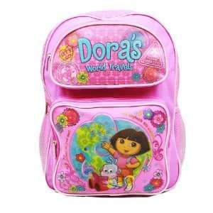   Dora the Explorer Medium Backpack 14 in Pink with Boots Toys & Games