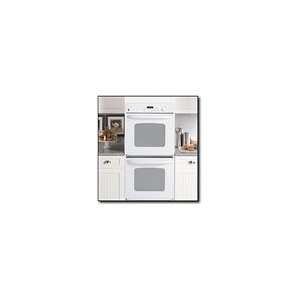  GE 27 Built In Double Electric Wall Oven   White on White 