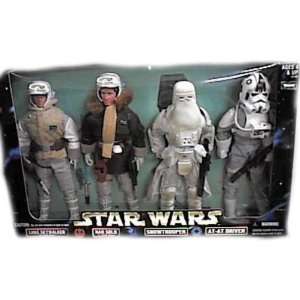   Solo in Hoth Gear, Snowtrooper, AT AT Driver Figure Set Toys & Games