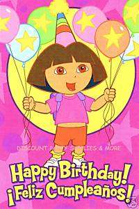 Dora the Explorer Happy Birthday Card Feliz Cumpleanos  