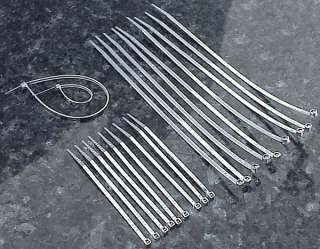 Set of 20 CHROME CABLE TIES for Harley Davidson Motorcycles  