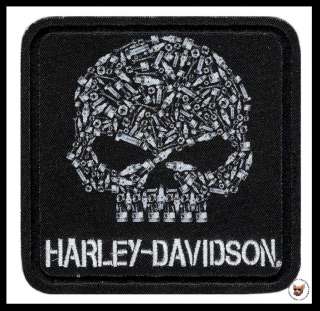 HARLEY DAVIDSON MOTOR HEAD SKULL VEST PATCH **MADE IN USA**  