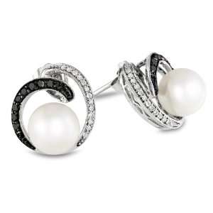  and White Diamond Ear Pin Earrings, (0.25 cttw, G H Color, I3 Clarity