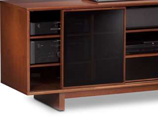   Wide Tall Enclosed Cabinet ( Natural Stained Cherry) Electronics