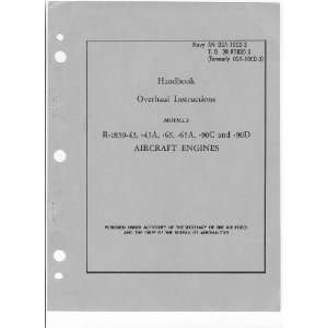   1830  43  90 Aircraft Engine Overhaul Manual Pratt & Whitney Books