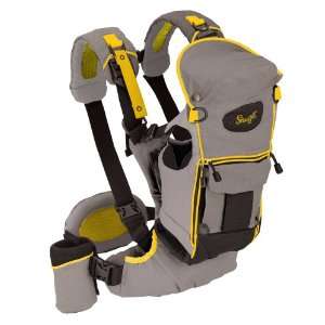    Evenflo Snugli Serenade Soft Carrier   Charcoal / Yellow Baby
