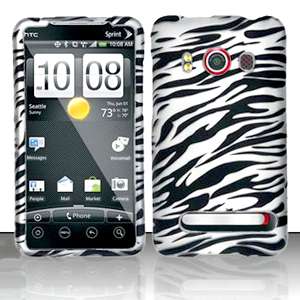 Hard SnapOn Cover Case FOR HTC EVO 4 4G Sprint ZEBRA 2D  