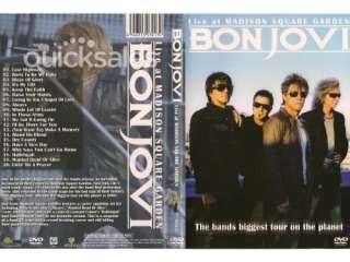 BON JOVI   Live In Madison Square Garden   20 Tracks   DVD New  