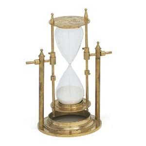    Large Solid Brass Hourglass 30 Minute Timer: Home & Kitchen