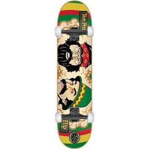  Flip Penny Cheech & Chong Skateboard   8.0 Rasta w/Black 