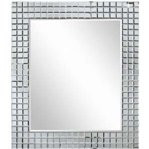  Rectangular Frameless Beveled Wall Mirror